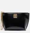 Givenchy 4g Liquid Small Leather Clutch In Black