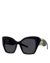 Givenchy 4g Liquid Square Plastic & Nylon Sunglasses In Black