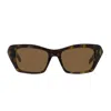 Givenchy Gv40103i 4g Liquid 52e Havana Scura Lucida Sunglasses In Brown