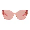 Givenchy Gv40096u 4g Liquid 42s Rosa Trasparente Sunglasses In Pink