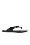 Givenchy Thong Sandal In Black