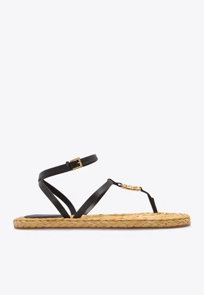 GIVENCHY 4G LIQUID THONG SANDALS