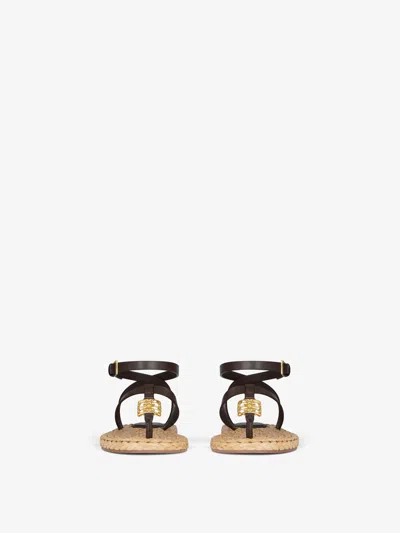 GIVENCHY TONGS 4G LIQUID EN RAPHIA