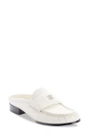 Givenchy 4g Patent Leather Mule Loafers In Ivory