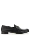 Givenchy Classic Lambskin Loafers With Ruched Detailing In Black