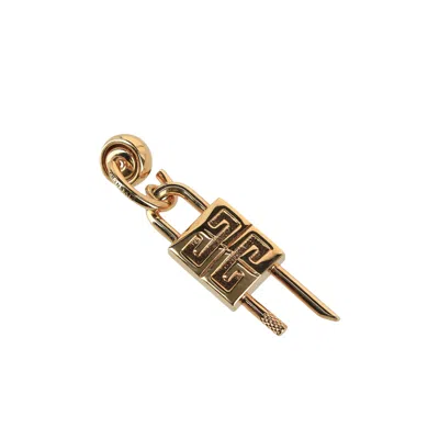 Pre-owned Givenchy 4g Lock Single Hoop Earring 'gold' | Men's Size Onesize