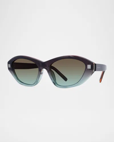 GIVENCHY 4G LOGO ACETATE CAT-EYE SUNGLASSES