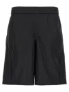 Givenchy 4g Logo Bermuda Shorts In Black