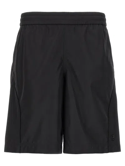 Givenchy 4g Logo Bermuda Shorts In Black