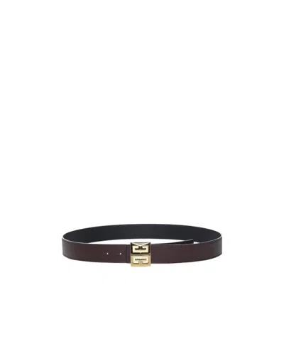 Givenchy 4g Logo Buckle Belt In Black