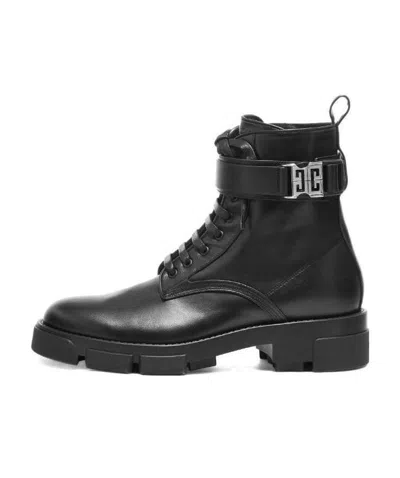 GIVENCHY GIVENCHY TERRA 4G BUCKLE ANKLE BOOTS