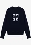 Givenchy 4g Sweater In Cashmere In Navy