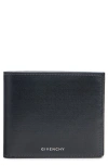Givenchy 4g Leather Bi-fold Wallet In Black