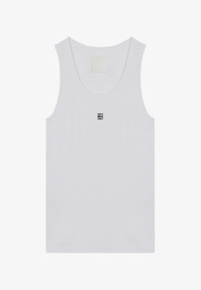 GIVENCHY 4G LOGO EMBROIDERED TANK TOP