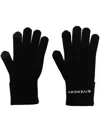GIVENCHY 4G LOGO-EMBROIDERED WOOL GLOVES