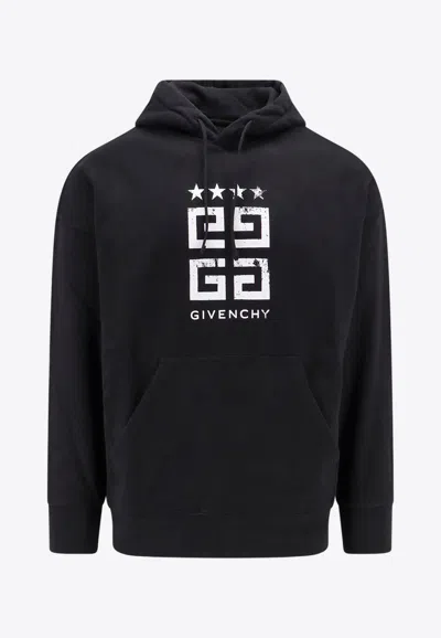 Givenchy 4g Logo Hooded Sweatshirt In Black