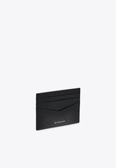 Givenchy 4g Logo Leather Cardholder In Black