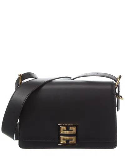 Givenchy 4g Logo Medium Leather Shoulder Bag In Black