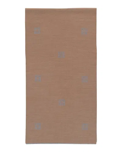 Givenchy 4g Logo Pattern Wool Scarf