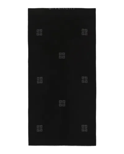 Givenchy 4g Logo Pattern Wool Scarf