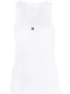 4G-LOGO PLAQUE SLEEVELESS TOP