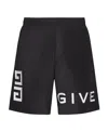 Givenchy Logo-embroidered Swim Shorts In Black