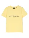 Givenchy 4g Logo-print T-shirt In Gelb