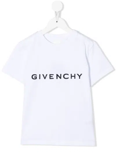 Givenchy Kids' 4g Logo-print T-shirt In White