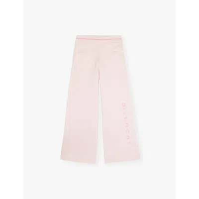 Givenchy Kids' 4g-logo Reversible Cotton And Cashmere-blend Trousers 8-12+ Y In Marshmallow