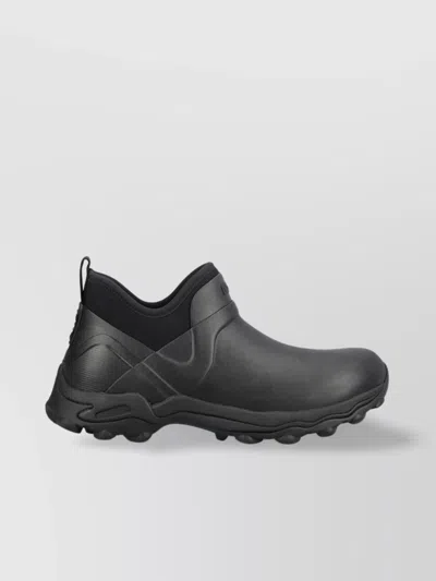 Givenchy Black Bogs Rubber Chelsea Boots In Multi