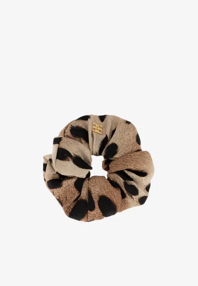 Givenchy 4g Logo Silk Hair Scrunchie