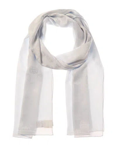Givenchy 4g Logo Silk Scarf In Transparent