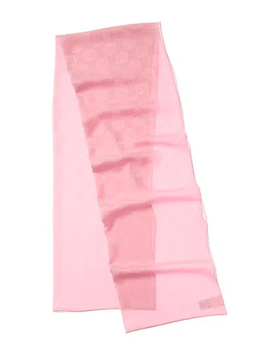 Givenchy 4g Logo Silk Scarf In Green