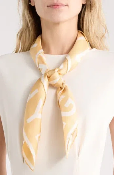 Givenchy 4g Logo Silk Square Scarf In Brown