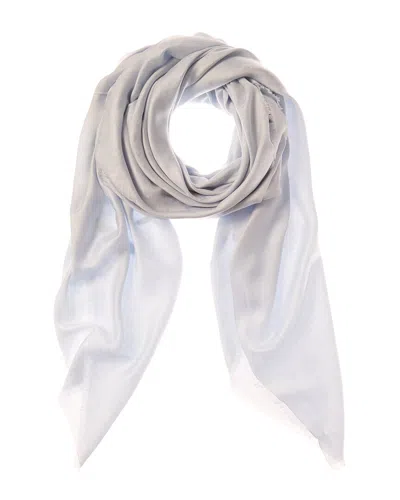 Givenchy 4g Logo Silk-blend Scarf In Purple