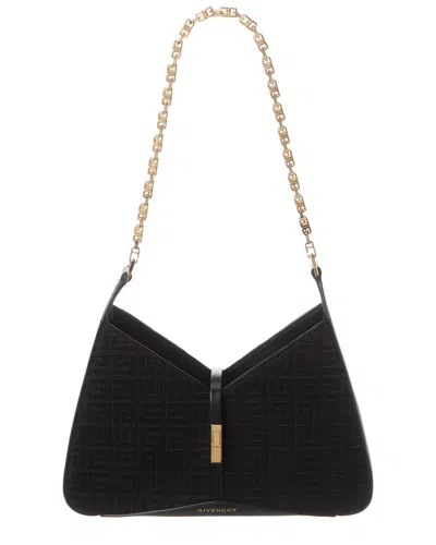Givenchy 4g Logo Small Leather Hobo Bag In Black