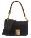 Givenchy 4g Logo Small Leather Shoulder Bag In Black