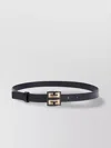 Givenchy 4g Logo Square Buckle Leather Belt In Blue