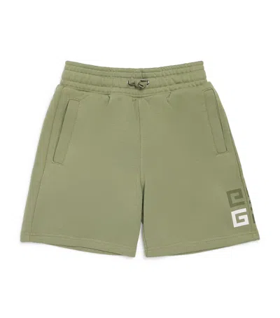 Givenchy Kids' 4g Logo Sweatshorts In Green