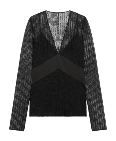 Givenchy 4g Logo T-shirt In Black