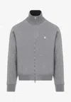Givenchy Zip Through Sweatshirt Men In Gray
