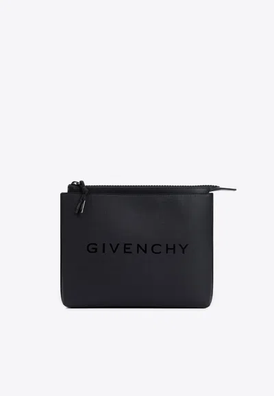 Givenchy 4g Logo Travel Pouch In Black