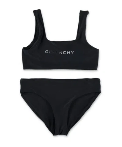 Givenchy 4g Logo Two-piece Bikini Set In Black