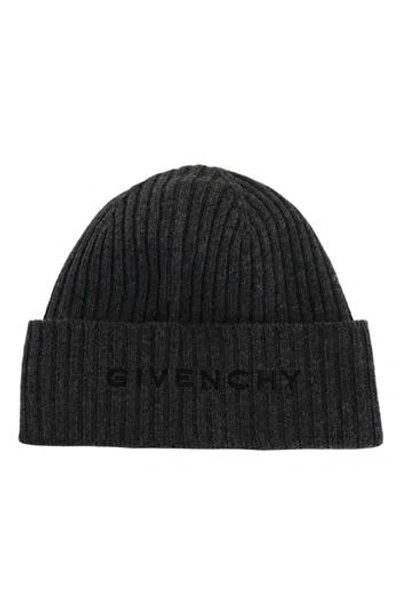 Givenchy 4g Logo Wool & Cashmere Beanie In Gray