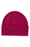 Givenchy 4g Logo Wool Beanie In Pink