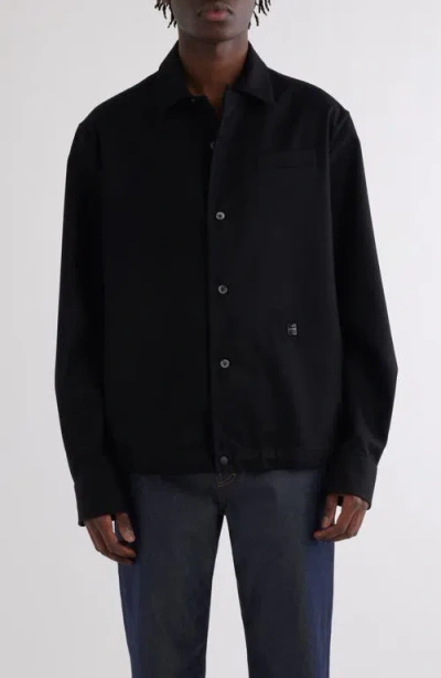 GIVENCHY GIVENCHY 4G LOGO WOOL OVERSHIRT