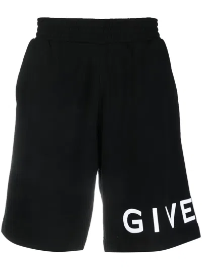 Givenchy 4g Logo-print Track Shorts In Black