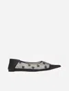Givenchy Ballerina In 4g Mesh In Nero