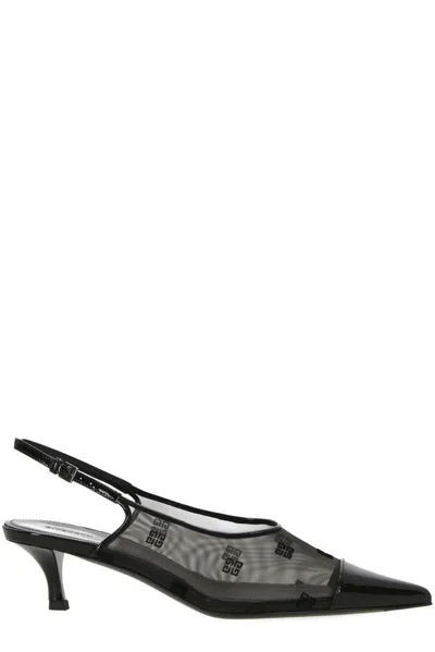 Givenchy Show Slingbacks In 4g Mesh In Black