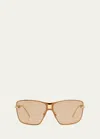 GIVENCHY 4G METAL ALLOY SHIELD SUNGLASSES